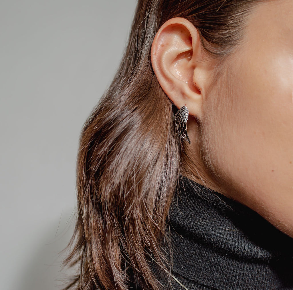 Aretes Alas de Angel Plata