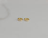 Aretes de argolla pequeña en baño de oro 18k con zirconias blancas