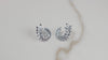 Aretes de racimo de hojas en plata 925