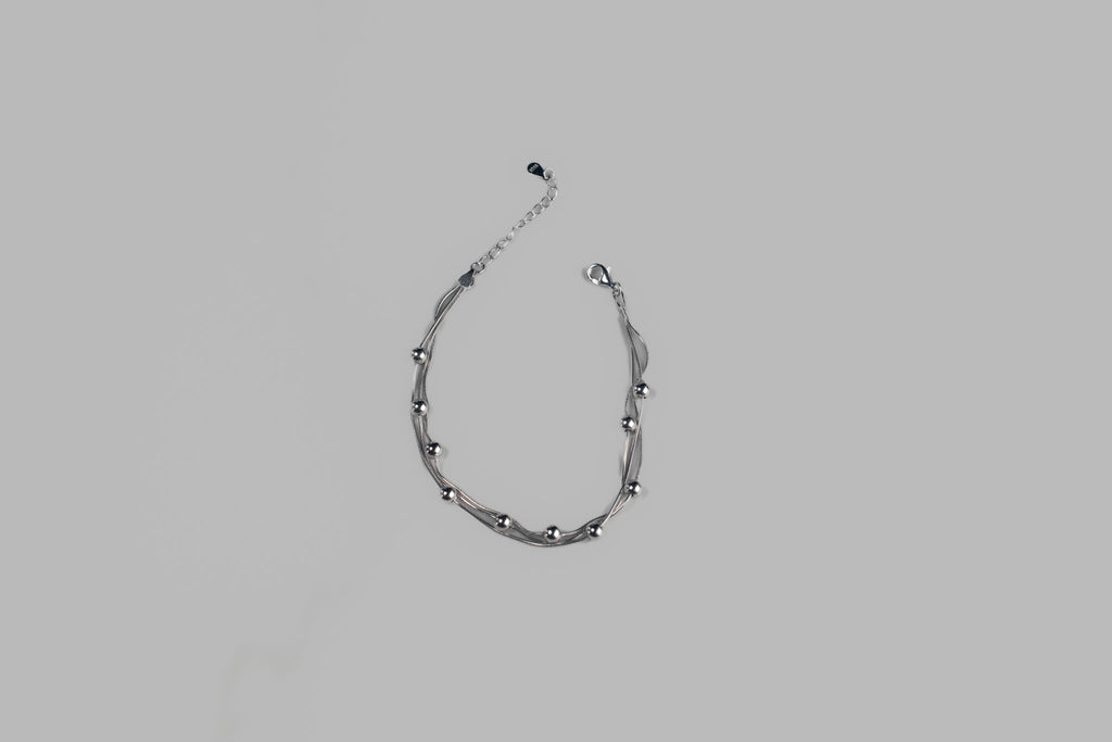 Pulsera doble en plata 925