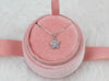 Collar con cadena y pendiente de copo de nieve- Snowflake en plata 925 en caja de joyas rosa