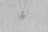 Collar con cadena y pendiente de copo de nieve- Snowflake en plata 925