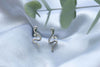 Aretes de serpiente en plata 925 con ojo de zirconia