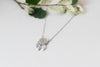 Collar con pendiente de atrapasueños color plata