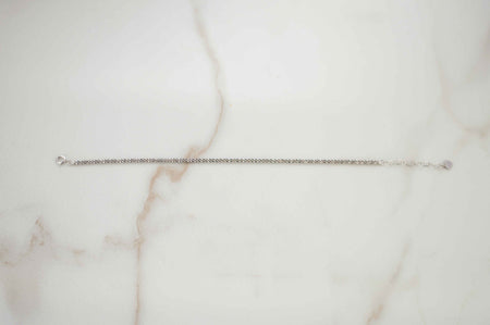 pulsera color plata abierta