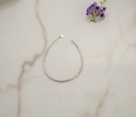 Pulsera color plata cerrada