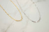 dos collares de cadena gruesa con baño de oro 18k y en plata 925
