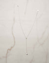 Collar con cadena y pendiente de cadena con corazón pequeño en plata 925 completo