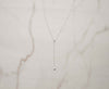 Collar con cadena y pendiente de cadena con corazón pequeño en plata 925 detalle