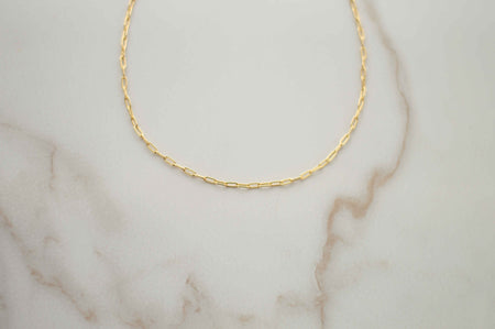Collar de cadena con baño de oro 18k